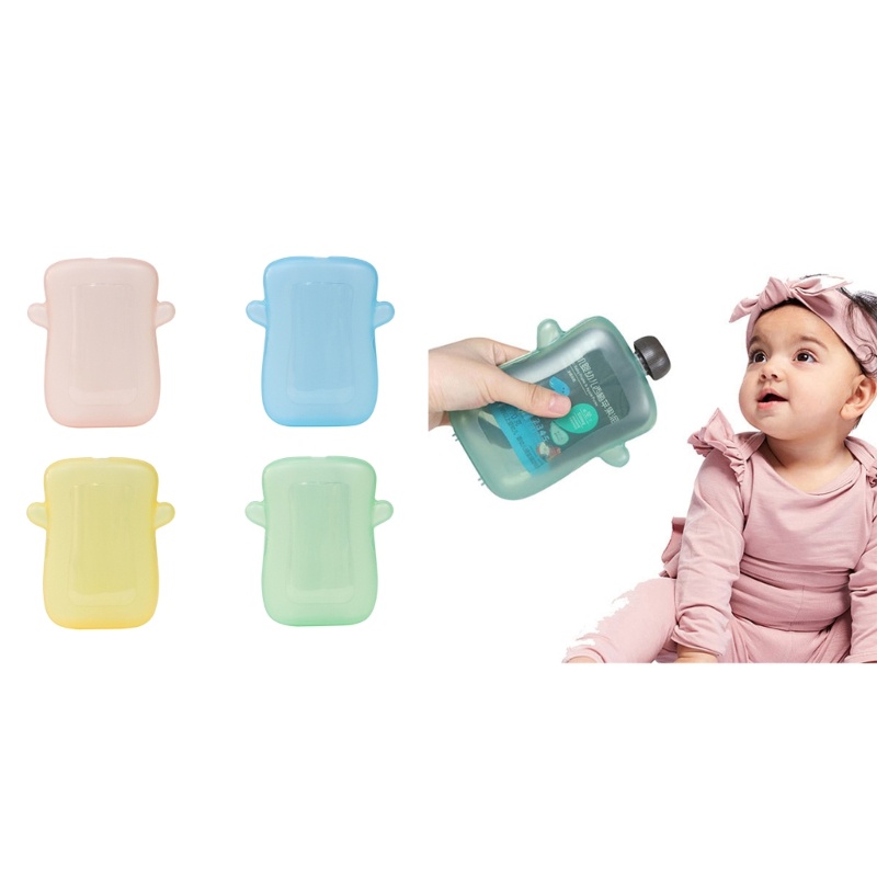 R-R Mess Pouch Holder Child-Friendly Squeezer ดูดกระเป๋าสําหรับทารกเด็กวัยหัดเดิน Keep Your Kids Cle