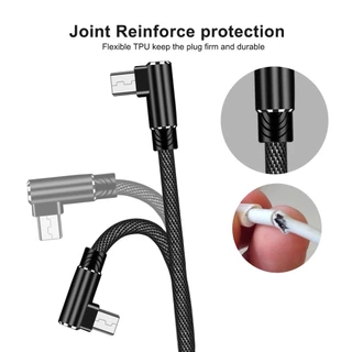 2M สายชาร์จเร็ว 90องศา สำหรับมือถือ สายชาร์จโทรศัพท์มือถือ For iPhone ,Type C สําหรับโทรศัพท์มือถือ Charging Cable