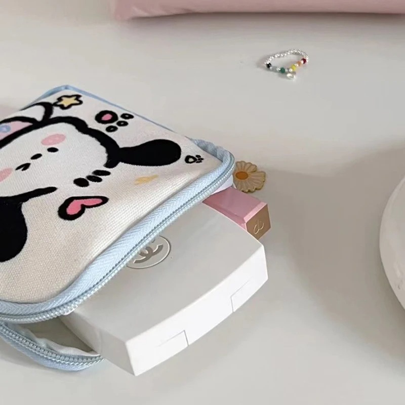 Sanrio Kawaii Pacha Dog กระเป๋าผ้าอนามัย แบบพกพา สําหรับเด็กผู้หญิง นักเรียน