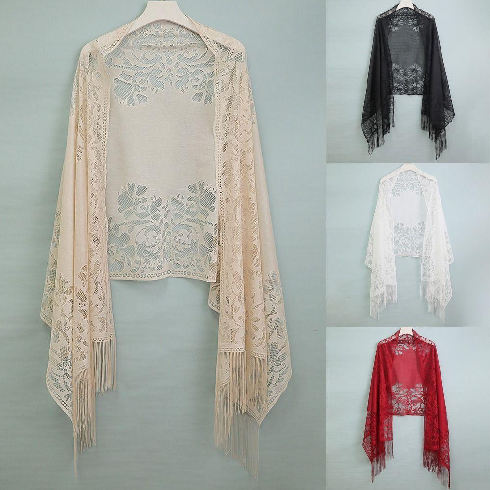 Trendyzone ผ้าคลุมไหล่คอสเพลย์ แต่งพู่ หลากสี สําหรับผู้หญิง งานพรอม งานแต่งงาน - รูปที่ 5