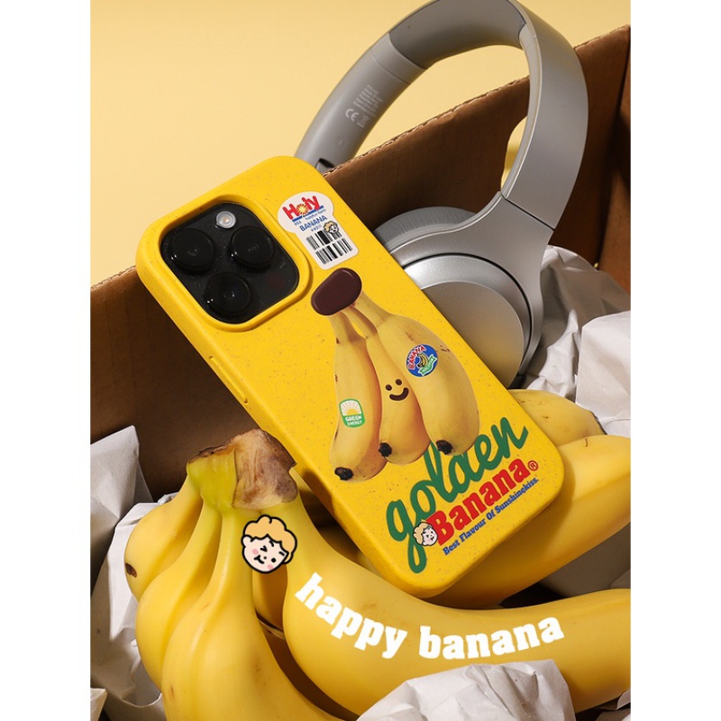Banana เหมาะสําหรับ Apple น่ารักใช้งานร่วมกับ: iPhone11 เคสโทรศัพท์ 12 13 14 15promax เคสโทรศัพท์ Pl