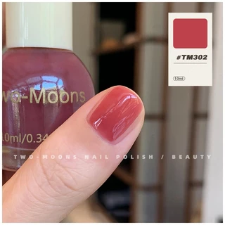 🤎ร้านไทย🤎 Two moons สีทาเล็บกึ่งเจลสไตล์เกาหลี ทาเองได้ ไม่ต้องใช้เครื่องอบ สีสวยเหมือนไปทำที่ร้าน 💅🏻