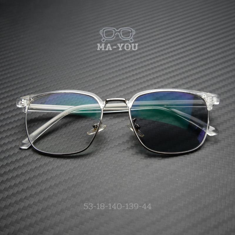 แว่นสายตายาวออโต้ ทรงคลับมาสเตอร์ขาTR90 แว่นสายตายาวเลนส์เปลี่ยนสีออโต้ในร่มสีใสออกแดดเปลี่ยนสีเทาดำ หมดปัญหาสายตายาวด้ว