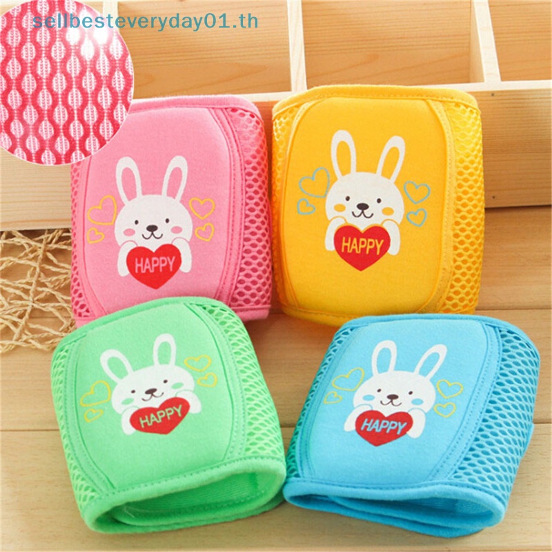 & Sellbest & Kids สนับเข่า เพื่อการคลาน เด็กวัยหัดเดิน สนับเข่า ป้องกันขา อบอุ่น < OD>