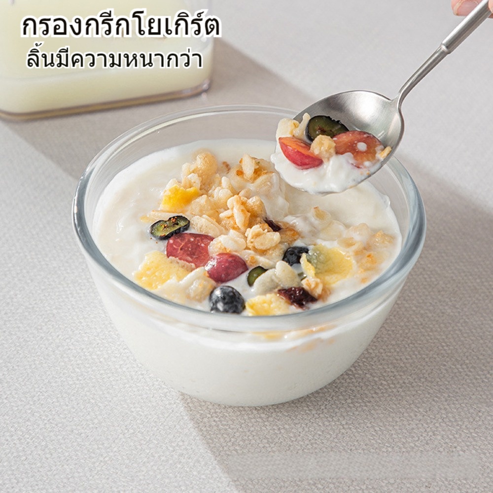 ที่กรองโยเกิร์ต กรีก พร้อมฝาปิด สําหรับครัวเรือน, ที่กรองชีส อุปกรณ์แยกนมถั่วเหลือง สเตนเลส - รูปที่ 3