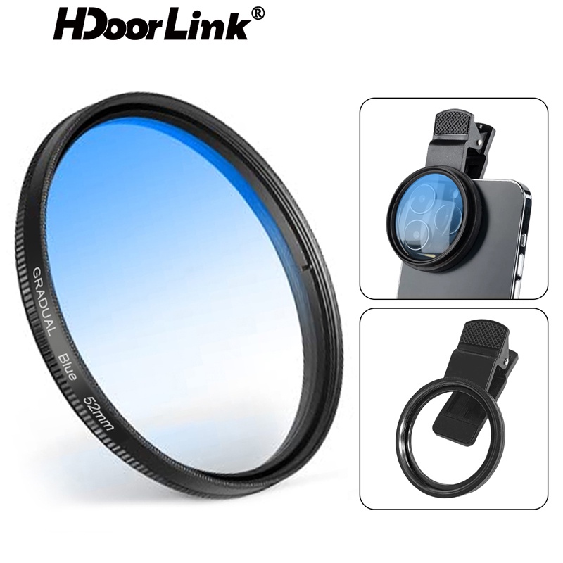 Hdoorlink ฟิลเตอร์เลนส์กล้อง CPL Starlight 8 สาย 52 มม. ปรับได้ สําหรับสมาร์ทโฟน โทรศัพท์มือถือ ทุกรุ่น for Samsung