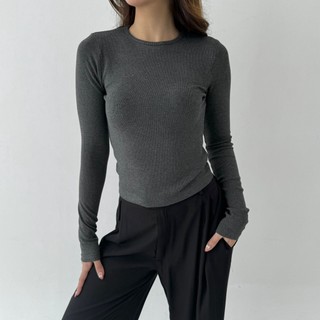 LIBRA TOP | Atasan Knit Wanita Korean Top Baju Knit Wanita Lengan Panjang Basic Long Sleeve