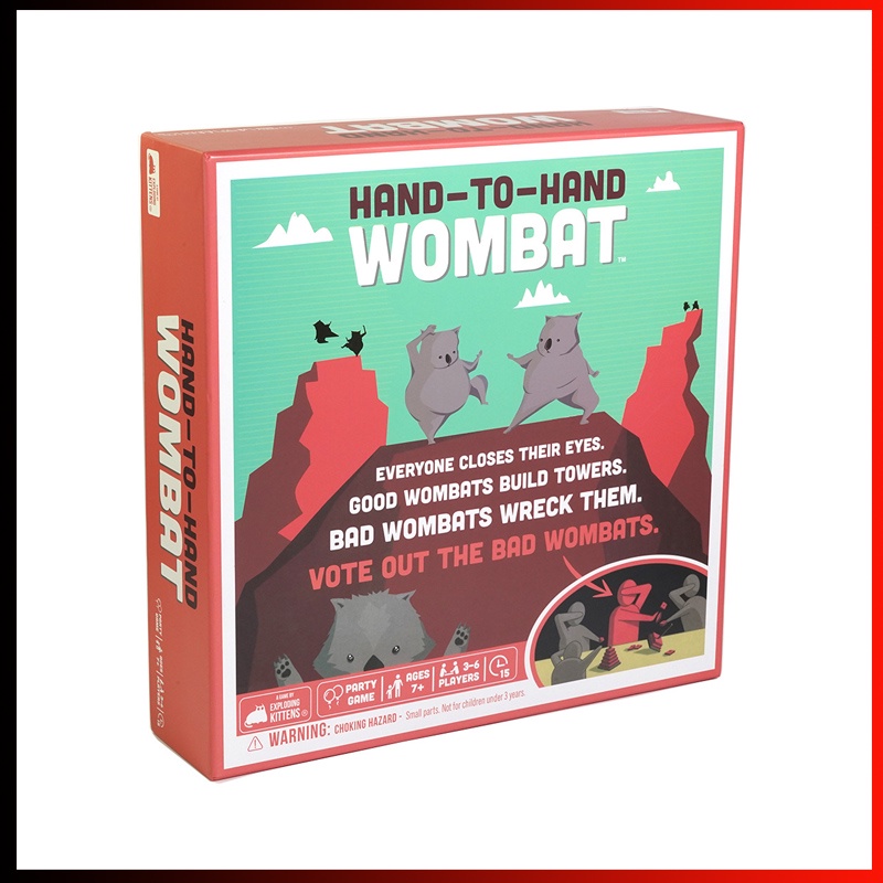 การ์ดเกม Wombat รูปลูกแมวระเบิดมือ