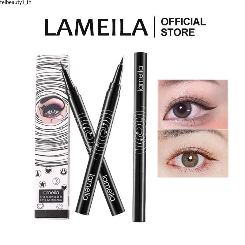 Lameila ลิควิดอายไลเนอร์ กันน้ํา ติดทนนาน อายไลเนอร์ ดินสอ แห้งเร็ว ไม่บาน ธรรมชาติ อายไลเนอร์ ลิควิดปากกา เครื่องมือเครื่องสําอาง