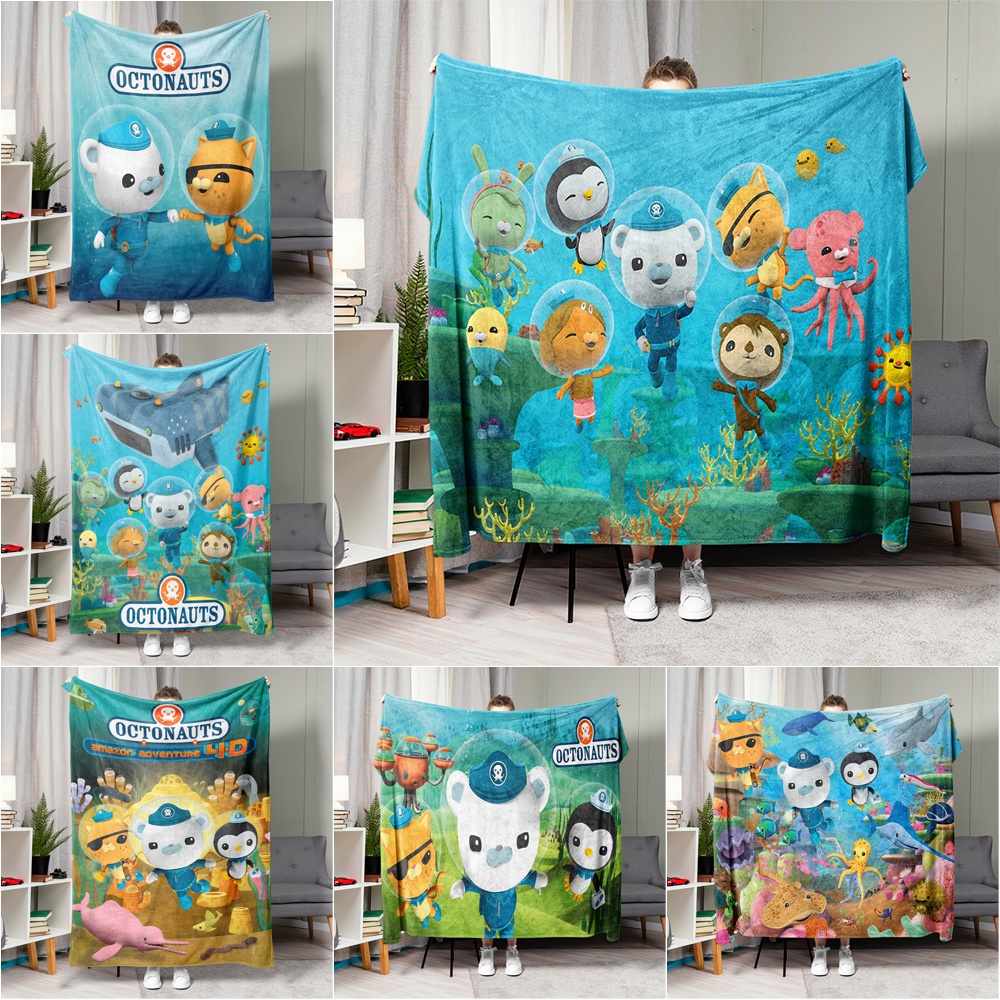 ผ้าห่มสักหลาด พิมพ์ลาย The Octonauts เหมาะกับของขวัญ สําหรับคน
