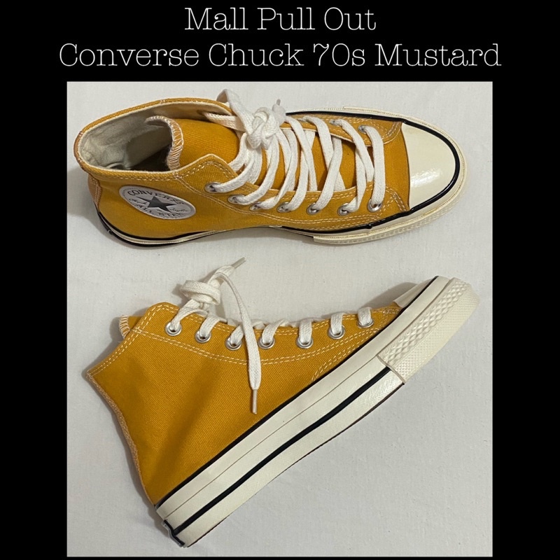 MPO CON/VR/S CHUCK 70s มัสตาร์ดตัดสูง EUR44/28.5CM EUR36.5 EUR38 EUR39.5 MALL ดึงออก แฟชั่น