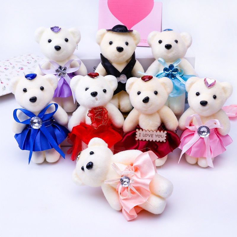 ตุ๊กตาหมีโฟม ดอกไม้ ของขวัญวันวาเลนไทน์ 10 ชิ้น