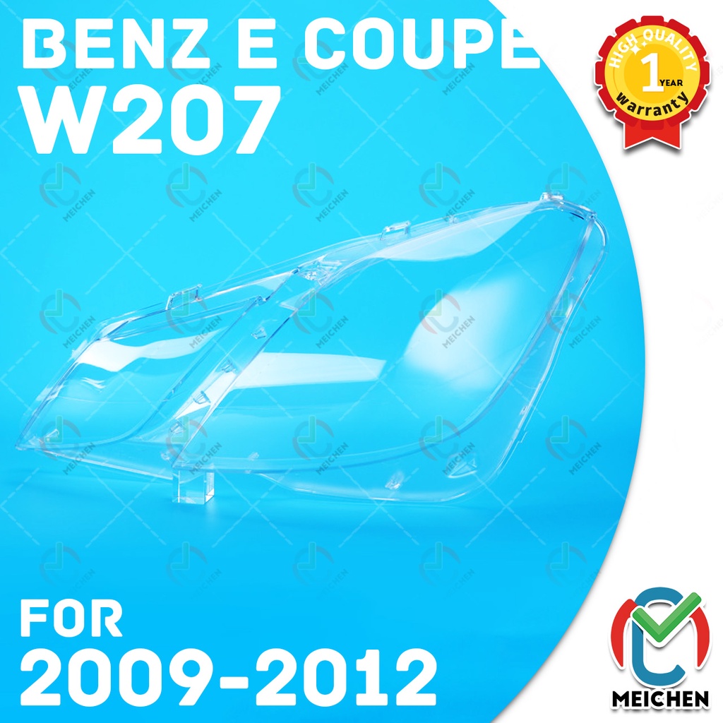 ฝาครอบไฟหน้ารถยนต์ สําหรับ Mercedes Benz E coupe w207 2009-2012 เลนส์ไฟหน้า ฝาครอบไฟหน้า ไฟหน้ารถยนต์ ไฟหน้าสําหรับ ฝาครอบไฟหน้าตรงรุ่น ฝาครอบเลนส์  headlamp cover ไฟหน้า โคมไฟหน้า ฝาครอบเลนส์