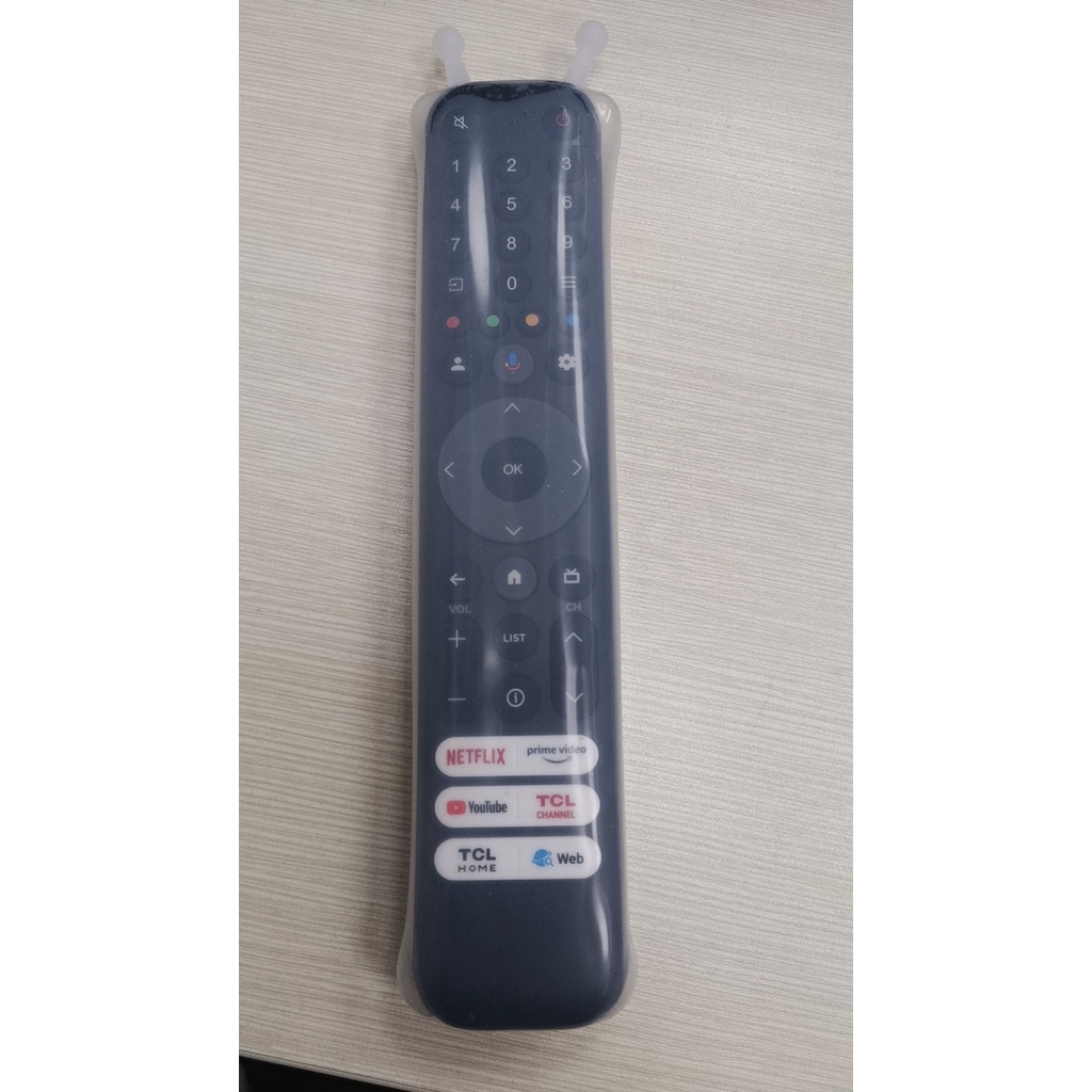 ฝาครอบรีโมทคอนโทรลซิลิโคนใส TCL สมาร์ททีวี/LCD สากลสําหรับการใช้งาน