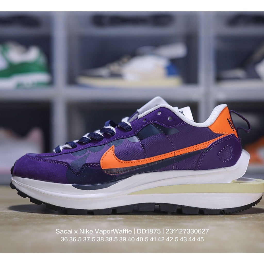 Sacai x Nike vaporwaffle marathon deconstruction รองเท้าผ้าใบ