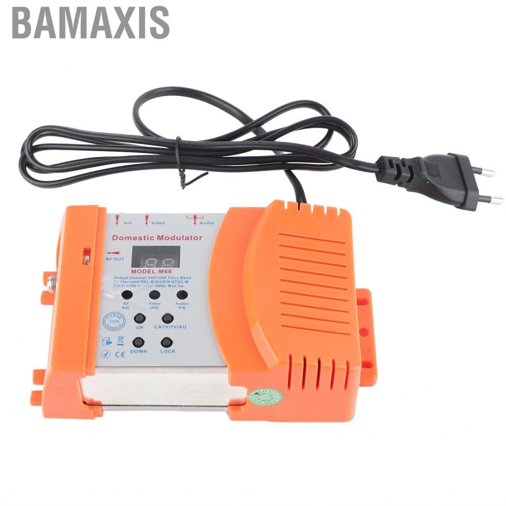 Bamaxis M66 VHF/UHF Modulator Professional Humanized AV TO RF Home Working Frequency EU Plug Power Supply Voltage