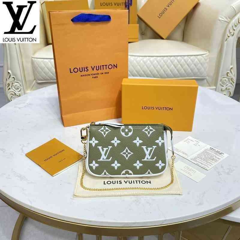 หลุยส์วิตตอง Louis Vuitton กระเป๋า lv m81284 m46129 mini pochette accessoires clutch กระเป๋าสะพายหลัง รุ่น m9ag