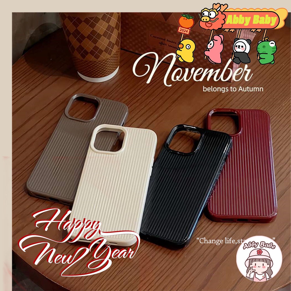 เคสโทรศัพท์มือถือ TPU นิ่ม ปิดด้านหลัง กันฝุ่น ลายมังกรปีใหม่ สีไวน์แดง สําหรับ IPhone 15 14 13 12 11 Pro Max