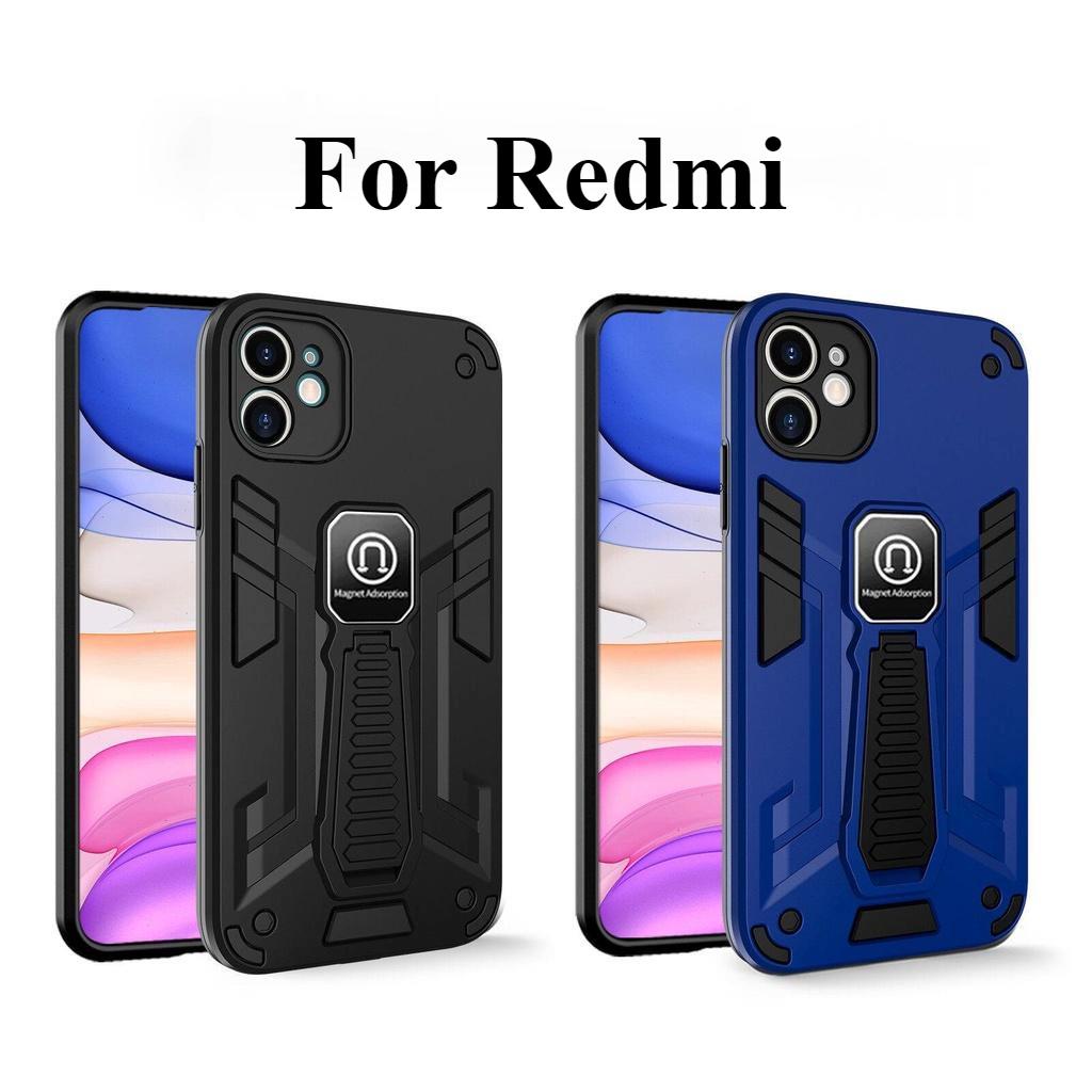 เคส Redmi A3 / A2+ / A1+ สำหรับเรดมี่ แม่เหล็กหุ่นยนต์ ไฮบริด มีขาตั้ง กันกระแทก TPU Case
