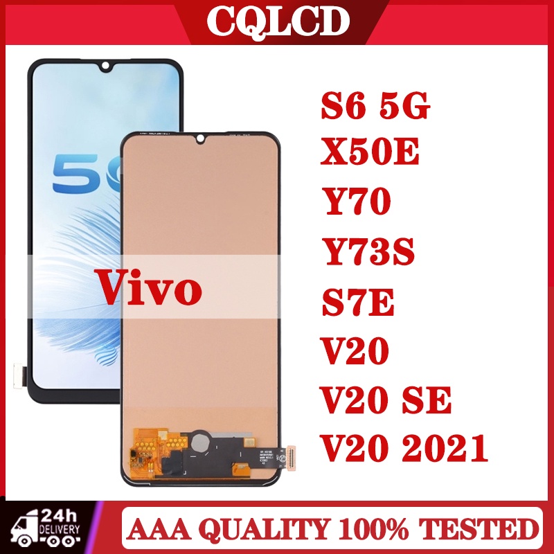 อะไหล่หน้าจอสัมผัสดิจิทัล LCD แบบเปลี่ยน สําหรับ Vivo S6 5G LCD X50e LCD Y70 LCD Y73s LCD S7e LCD V2