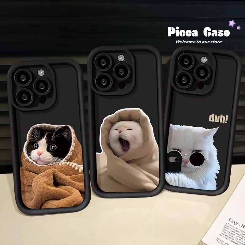 เคสโทรศัพท์มือถือ ลายการ์ตูนแมวน่ารัก สําหรับ Samsung A05 A14 A05s A32 A04s A13 A12 A04 A20s A30 A53 A31 A50s A23 A24 A20 A34 A30s A54 A10s A03s A03 A50 A52s A02s A20s A33
