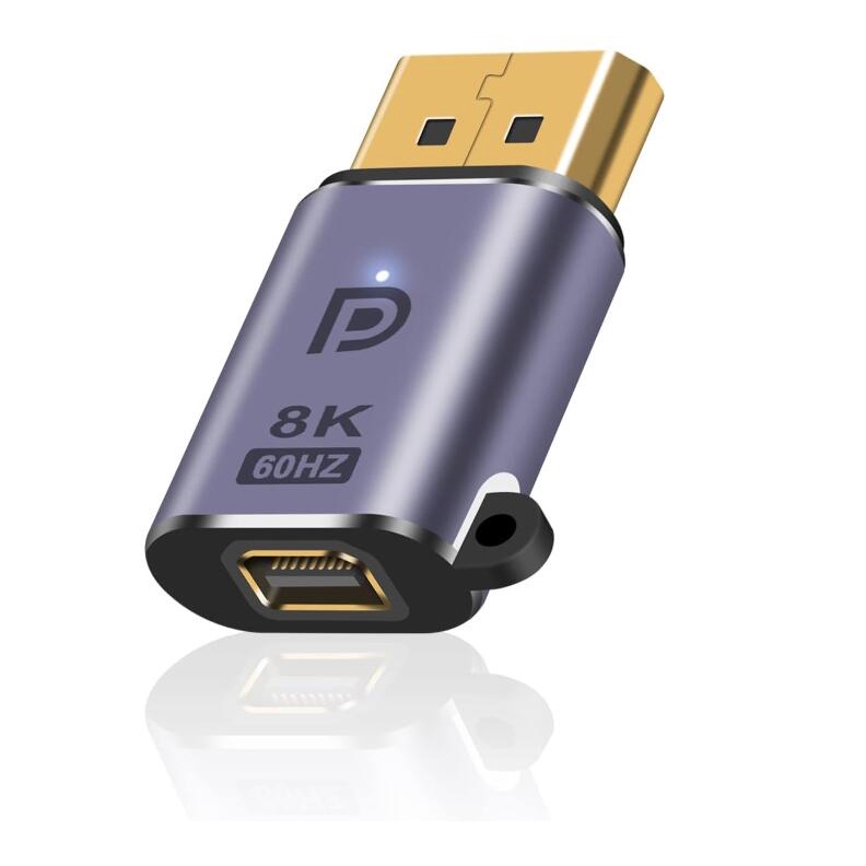อะแดปเตอร์หน้าจอ 8K DP 1.4V เป็น Mini DP 1.2 สําหรับ PC Surface Pro Monitor