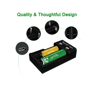✅ รับประกัน1ปี ✅ ที่ชาร์จถ่าน Vapcell Q2S สำหรับถ่าน Li-ion 3.7V 18650 / 18350 / 21700 / 26650