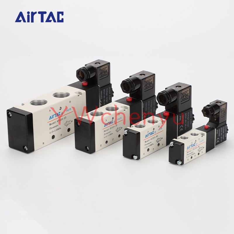 Airtac วาล์วโซลินอยด์นิวเมติก 4V210-08 4V310-10 4V110-06 4V410-15 4V210-06 4V310-08