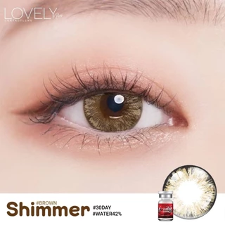 คอนแทคเลนส์(บิ๊กอาย) ลายเกร็ดหิมะ สุดฮิต Shimmer (Lovelylens) ⭐️ลายฮิต ขายดีมาก กรองแสงกันยูวี