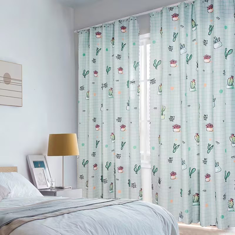 ผ้าม่านประตู ผ้าม่านหน้าต่าง ผ้าม่านกั้นห้อง แบ่งห้องนอน ทึบแสง ห่วงตาไก่ผ้าม่าน ม่านกังนฝุ่น สไตล์มินิมอล - รูปที่ 5