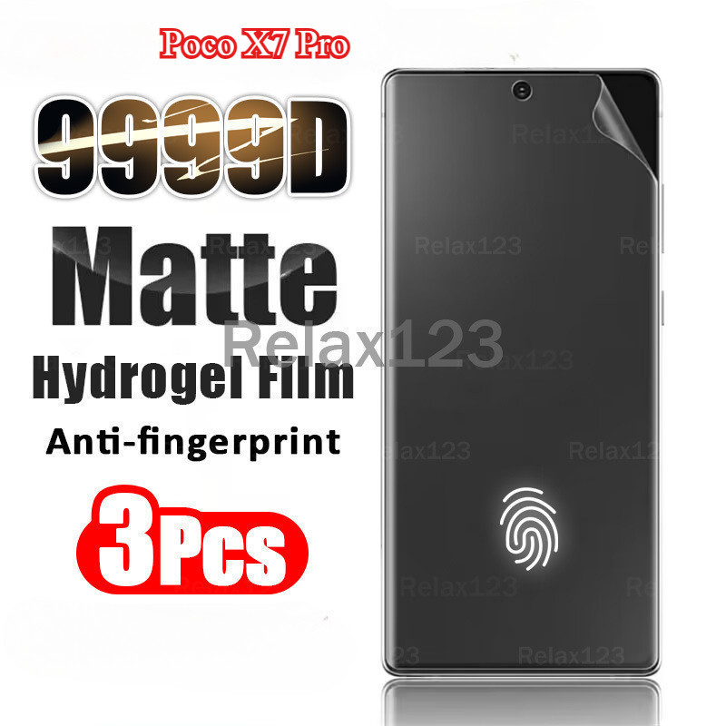 สําหรับ Xiaomi Poco X7 Pro 5G 1-3Pcs Matte Hydrogel ฟิล์มสําหรับ Poco X7Pro PocoX7 Pro 5G X 7 Pro 5G 2025 Frosted Screen Protector ไม่ใช่แก้ว