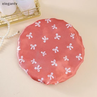 Egn Double-layer หมวกอาบน้ํากันน้ําป้องกันการเปรอะเปื้อนห้องครัวผมหมวกอาบน้ําห้องน้ํายืดหยุ่นสบาย N