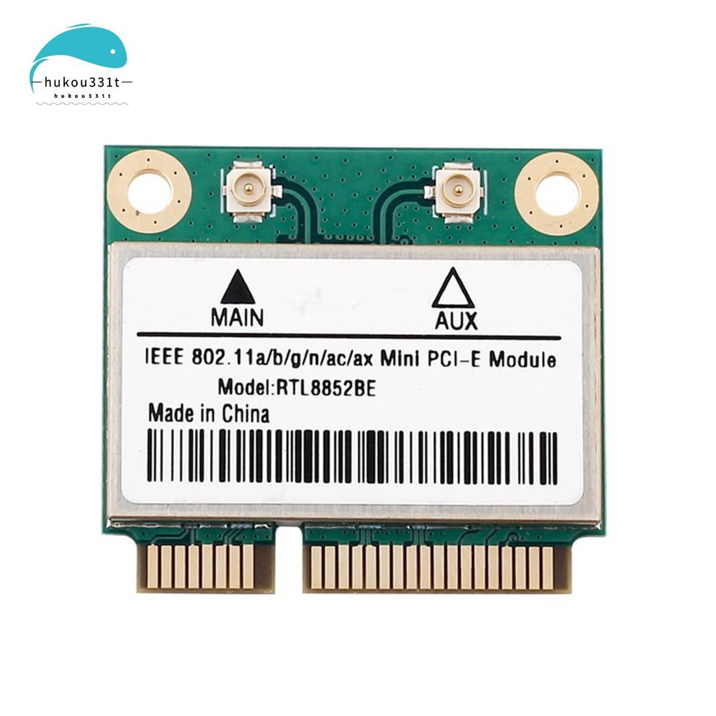 Rtl8852be การ์ดเครือข่าย WiFi 6 1800Mbps BT 5.2 Dual Band ไร้สาย MiniPCIe 802.11ac/Ax 2.4G/5 Ghz -MI