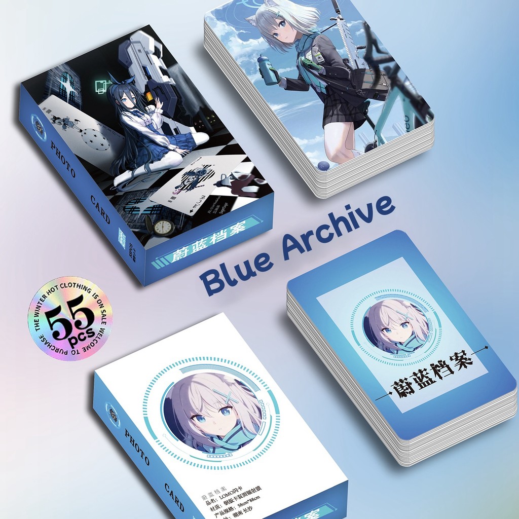 50-55pcs Manhwa เกม Identity V Blue Archive เลเซอร์ Holographic Lomo การ์ด Non-zero sum Deviant Photocards Doomsday ในสิบวันสีเทา RAVEN PUNISHING โฮโลแกรมโปสการ์ด