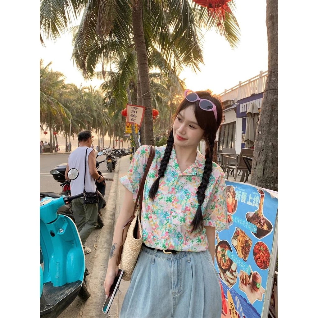 mimi&didi เสื้อแขนสั้นลายดอกไม้ W374 thumbnail 6