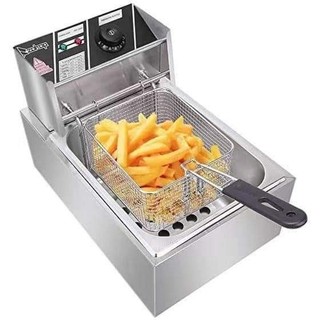 NEW!!!Deep Fryer Electric Stainless Steel Deep Oil Fryer Machine 6Liters
