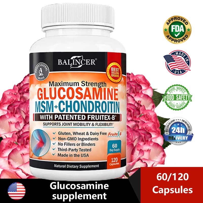Glucosamine Chondroitin Turmeric Msm  - อาหารเสริมบรรเทาอาการปวดข้อ 120 แคปซูล