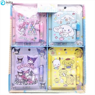 Isita สมุดโน้ต ขนาดเล็ก ลาย My Melody พร้อมปากกา สําหรับนักเรียน