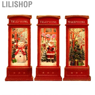 Lilishop Christmas Decorations  Exquisitely Made 3PCS LR44 Button   Booth Designed Easy To Use PC Snow Globe Lantern for Bar