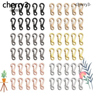 Cherry3 พวงกุญแจคาราบิเนอร์ หัวเข็มขัดโลหะ DIY อุปกรณ์เสริม สําหรับกระเป๋า 10 ชิ้น