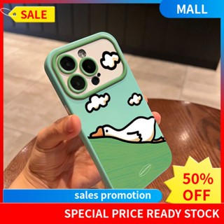 เคสมือถือ แบบนิ่ม ลายห่าน สีขาว สําหรับ Iphone 14 Pro Max 13 Iphone 14 Pro Max Iphone 13 Premium 12 11