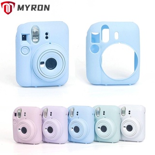 Myron กระเป๋าเก็บกล้อง ซิลิโคนนิ่ม สําหรับ Fujifilm Instax Mini 12