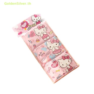 Goldensilver กระดาษทิชชู่ ผ้าขนหนู พิมพ์ลายการ์ตูน Hello Kitty Kawaii Sanrio น่ารัก แบบพกพา สําหรับเด็กผู้หญิง 2023