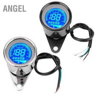 ANGEL รถจักรยานยนต์ LCD เครื่องวัดความเร็วรอบเครื่องวัดระยะทาง Speedometer 0-199 กม./ชม