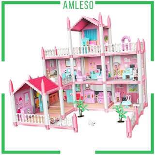 [Amleso] ชุดของเล่นบ้านตุ๊กตา DIY