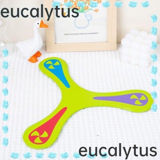 Eucalytus1 บูมเมอแรงไม้ รูปตัว V 3 สี สร้างสรรค์ ของเล่นสําหรับเด็ก