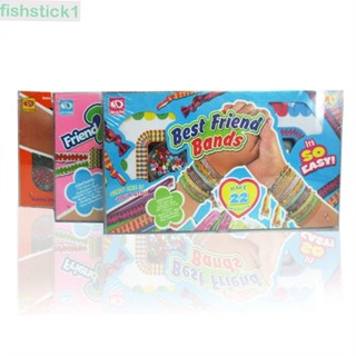 Fishstick1 ชุดของเล่นสร้อยข้อมือ งานฝีมือ DIY ของขวัญคริสต์มาส สําหรับเด็กผู้หญิง 5-12 ปี