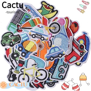 Cactu แผ่นแพทช์ ปักลายน่ารัก สําหรับรีดติดตกแต่งรถยนต์ 30 ชิ้น