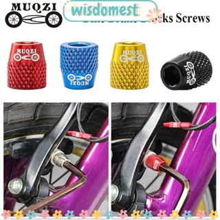 WISDOMEST บล็อกสกรูเบรก M6 สําหรับ MTB Road Block Fixing Nut V-Brake Blocks Nut 4 ชิ้น