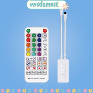 Wisdomest รีโมตคอนโทรล LED สําหรับแถบไฟ LED บลูทูธ IR